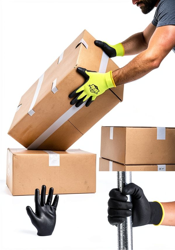 OKIAAS Work Gloves Thin Grip Mens Unisex Light Duty-4