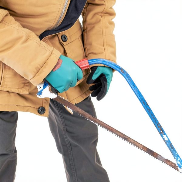 COOLJOB Waterproof Work Gloves Fleece Blue Winter Cold-4