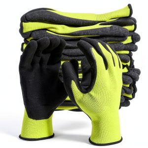 FJDZ Work Gloves Latex Coated Anti Slip Green Large Pack-0