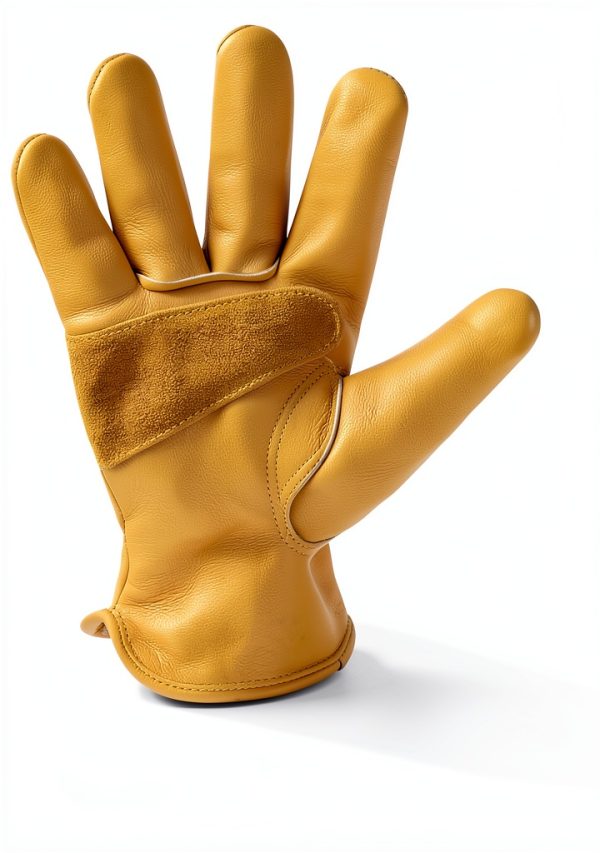 Genuine Leather Work Gloves Cowhide Durable Safety Unisex-2