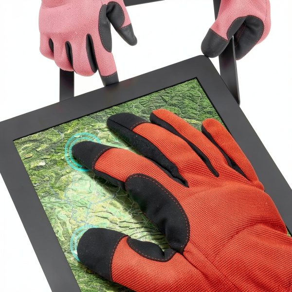 DF147 Work Gloves Faux Leather Impact Protection Mechanics-4