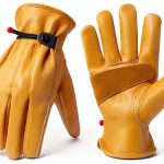 Genuine Leather Work Gloves Cowhide Durable Safety Unisex-0