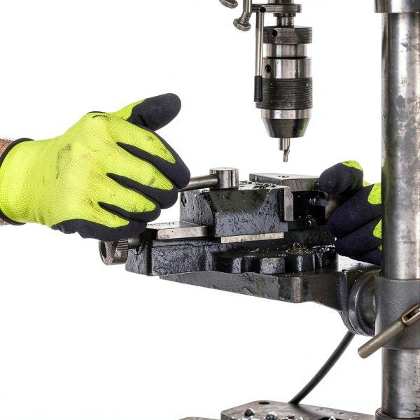 FJDZ Work Gloves Latex Coated Anti Slip Green Large Pack-4