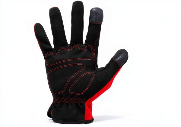 DF147 Work Gloves Faux Leather Impact Protection Mechanics-2