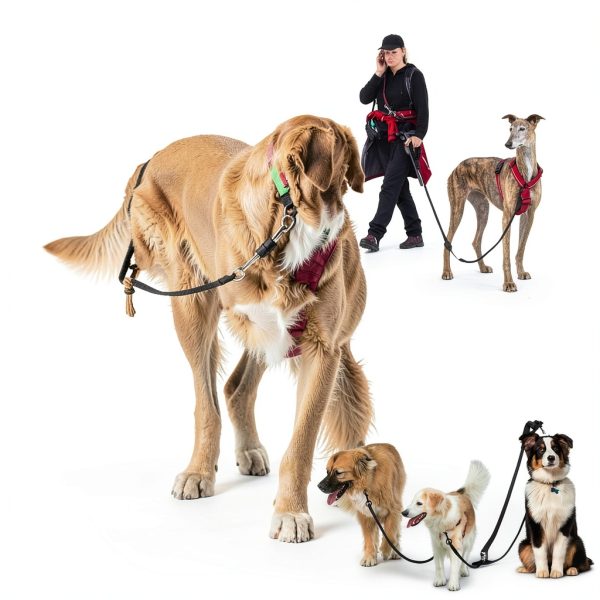 Dog Double Leash Mengbei 3in1 Nylon Design-6