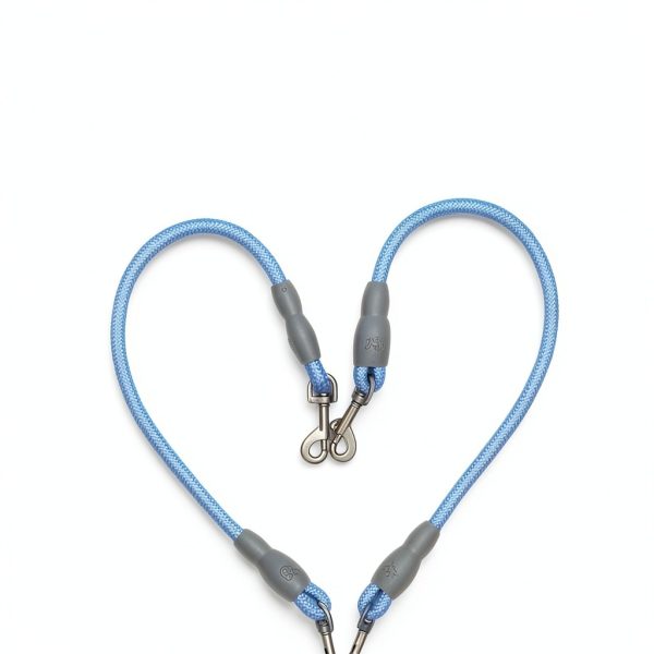 Dog Double Leash AKEISHE Nylon Swivel Design-4