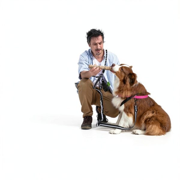Tiesenci Double Dog Leash Swivel Reflective Rope Padded Handle Model-3