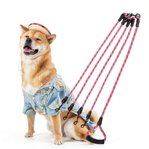 QINKOUDIH Dog Leash for 4 Dogs-5