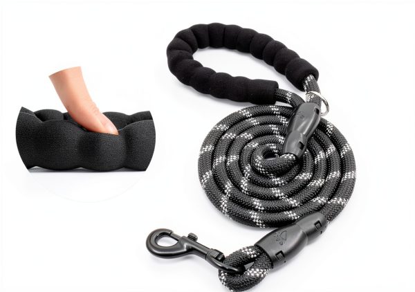 Dog Double Leash Heima Heavy Duty 48in Reflective-2