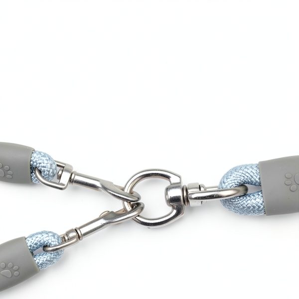 Dog Double Leash AKEISHE Nylon Swivel Design-3