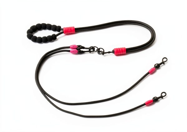 Luck Dawn 3‑Way Dog Leash Adjustable Nylon – Black, Blue, Purple-2