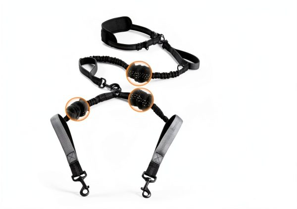 Hands Free Leash for 2 Dogs SparklyPets-2