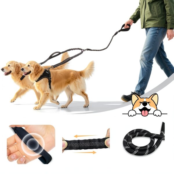 Double Dog Leash by QUAN DUO DUO Pet Supplies-1