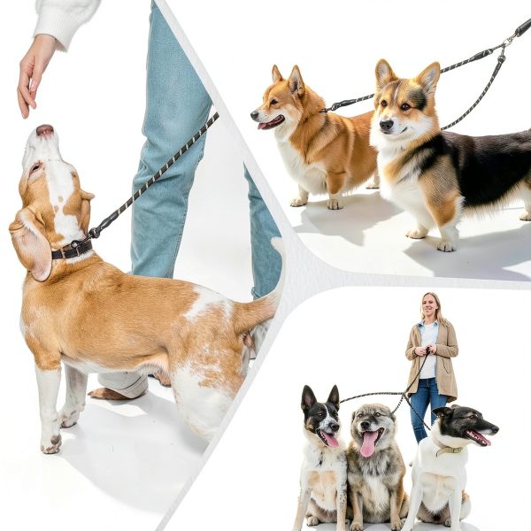 LEOSASA 3-Dog Leash Pet Supplies Nylon Rope-6