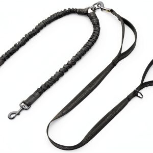 Dog Double Leash iYoPets Nylon Bungee Design-0