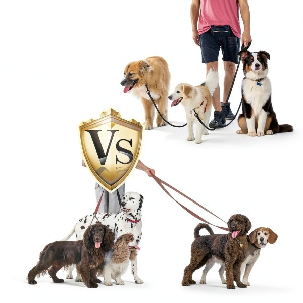 Dog Double Leash Mengbei 3in1 Nylon Design-4