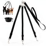 Dog Double Leash MoSANY 3‑in‑1 Padded Nylon-0