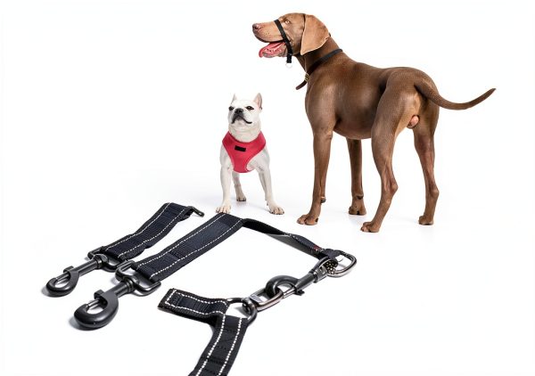 Dog Double Leash Heima Heavy Duty 48in Reflective-3