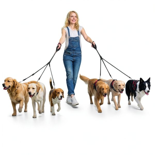 Sunnymove Dog Leash Set Heavy Duty No‑Tangle Triple-5