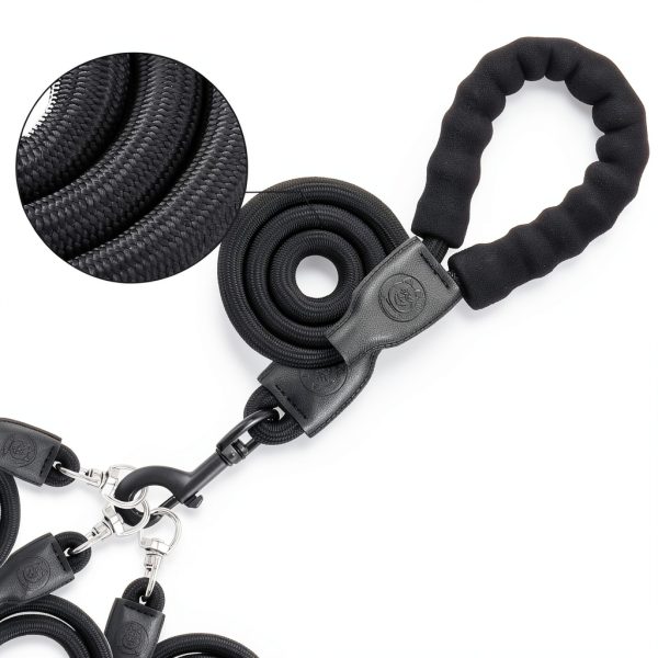 Dog Double Leash Mengbei 3in1 Nylon Design-2