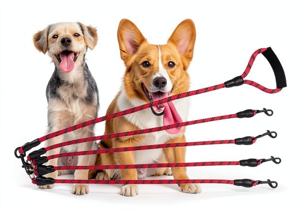 QINKOUDIH Dog Leash for 4 Dogs-6