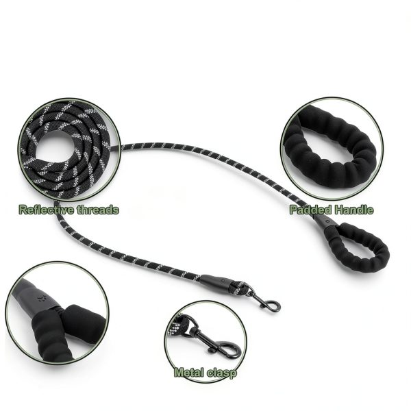 Sunnymove Dog Leash Set Heavy Duty No‑Tangle Triple-1