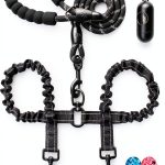 Dog Double Leash Heima Heavy Duty 48in Reflective-0