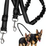 ElevateTech Double Dog Leash for Two Dogs Nylon-0