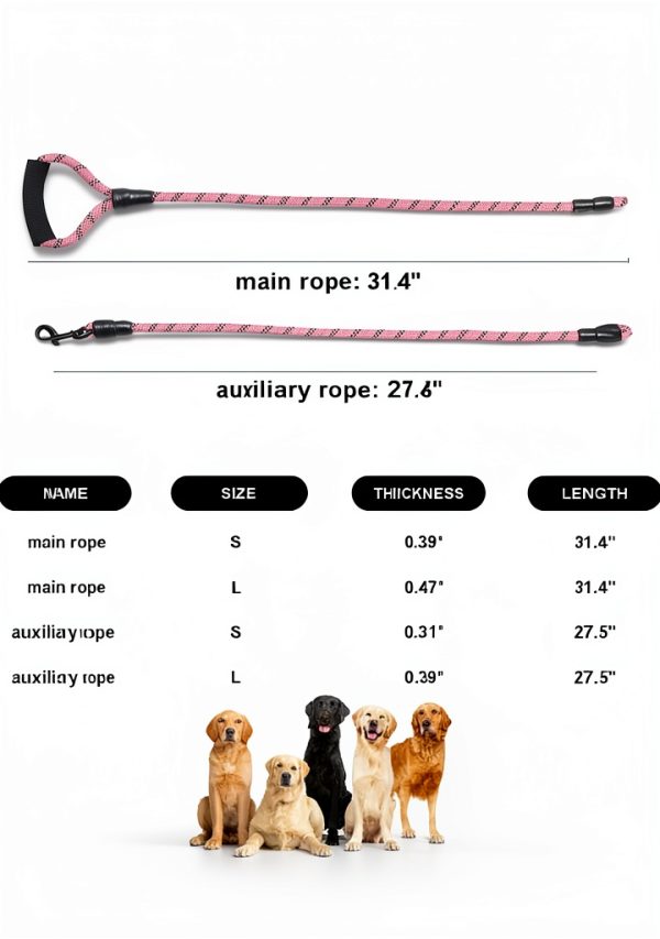 QINKOUDIH Dog Leash for 4 Dogs-1