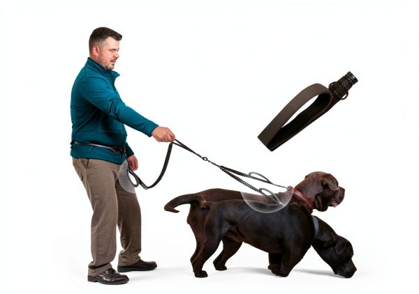 Hands Free Leash for 2 Dogs SparklyPets-3
