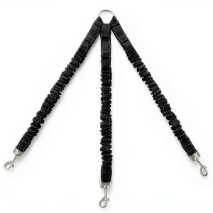 LTSGORY Double Dog Leash Bungee No Pull Swivel for Small Medium Dogs-0
