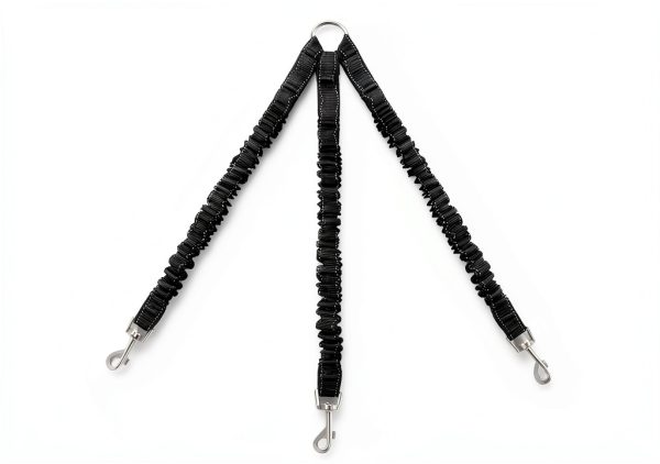 LTSGORY Double Dog Leash Bungee No Pull Swivel for Small Medium Dogs-0