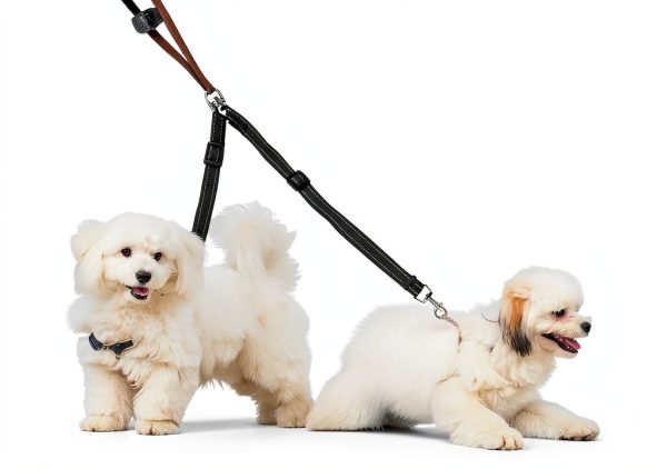 MingXpets Double Dog Leash Adjustable Tangle-Free Nylon Reflective-6