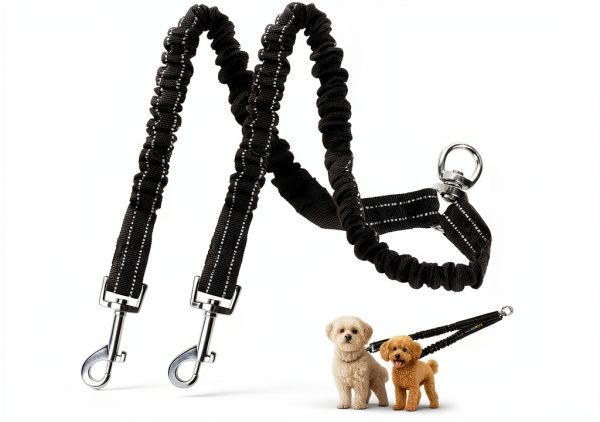Dog Double Leash MingXpets Splitter Small Large Multiple Colors-0