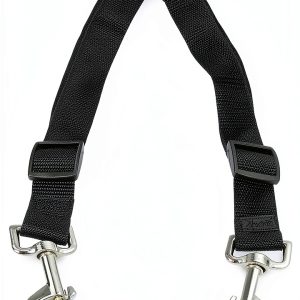 STGOOD Double Dog Leash Coupler Adjustable Nylon Swivel 15-20 Inch-0