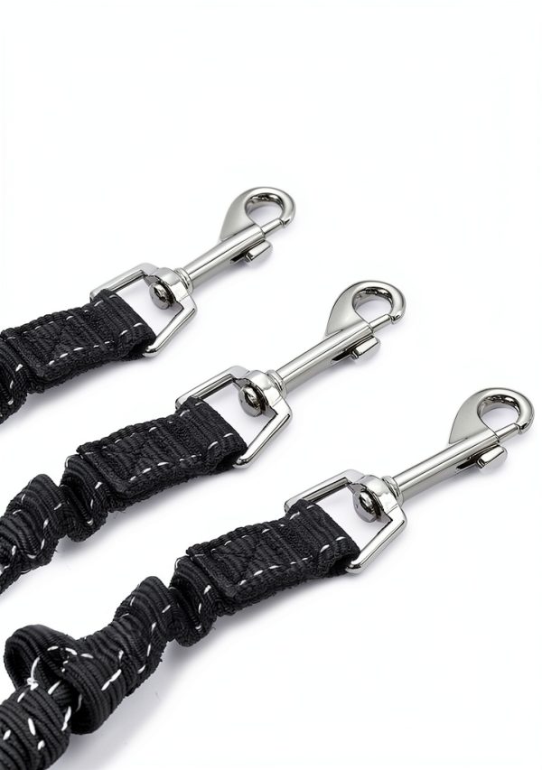 LTSGORY Double Dog Leash Bungee No Pull Swivel for Small Medium Dogs-2