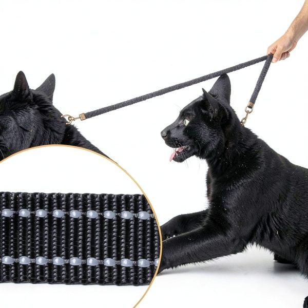 MingXpets Double Dog Leash Adjustable Tangle-Free Nylon Reflective-4