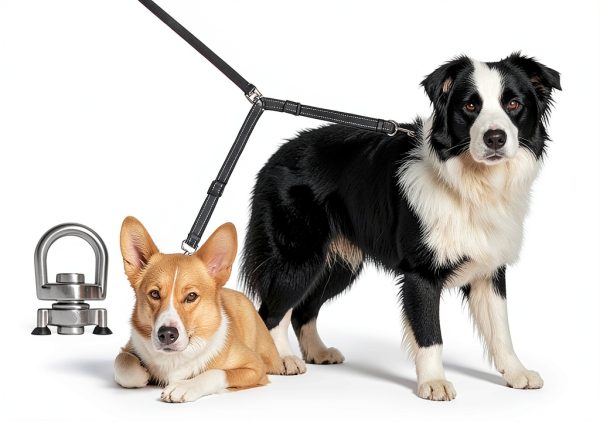 MingXpets Double Dog Leash Adjustable Tangle-Free Nylon Reflective-3