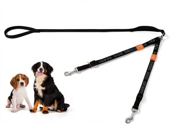 HowGo Dual Dog Leash 2‑Dog Slip Leash with Rotating Handles-5