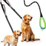 XiaZ Dual Dog Leash 5.5ft Rotating Swivel with 4 Handles Multi Size-0