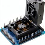 Test Socket Programming Adapter Wondiwe for 0.5m QFP64 TQFP64 LQFP64-0